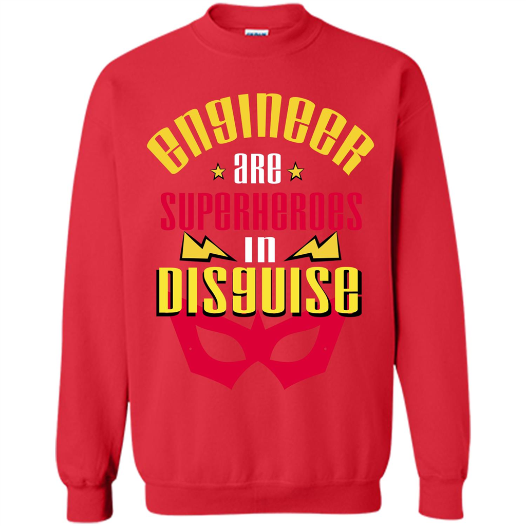 Engineer Are Superheroes In Disguise T-shirt Red