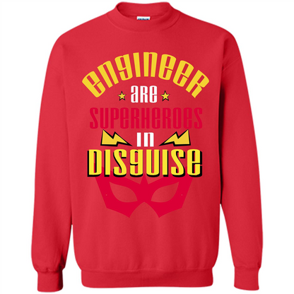 Engineer Are Superheroes In Disguise T-shirt Red
