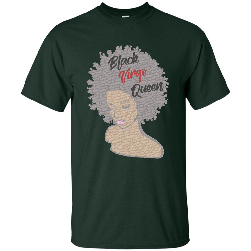 Black Virgo Queen T-shirt Forest Green