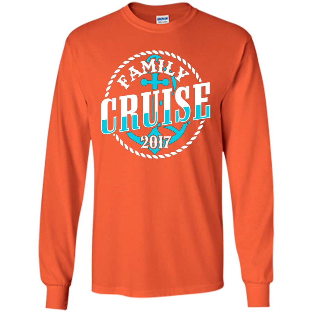 Family Cruise 2017 T-shirt Summer Vacation T-shirt Orange