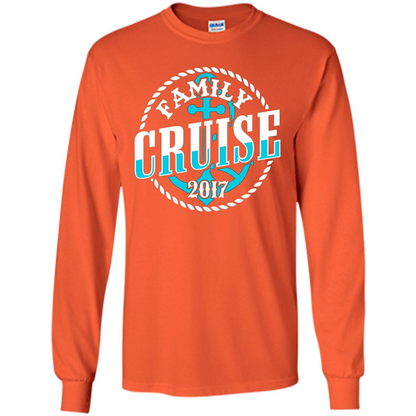 Family Cruise 2017 T-shirt Summer Vacation T-shirt Orange