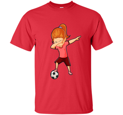 Soccer T-shirt Dabbing Boy Red