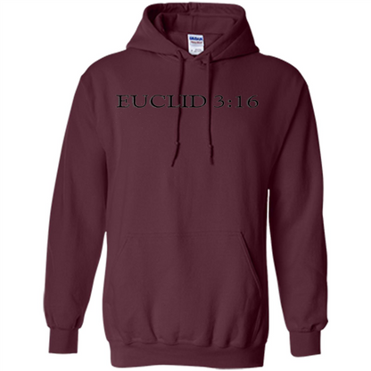 Euclid 3:16 T-shirt Maroon