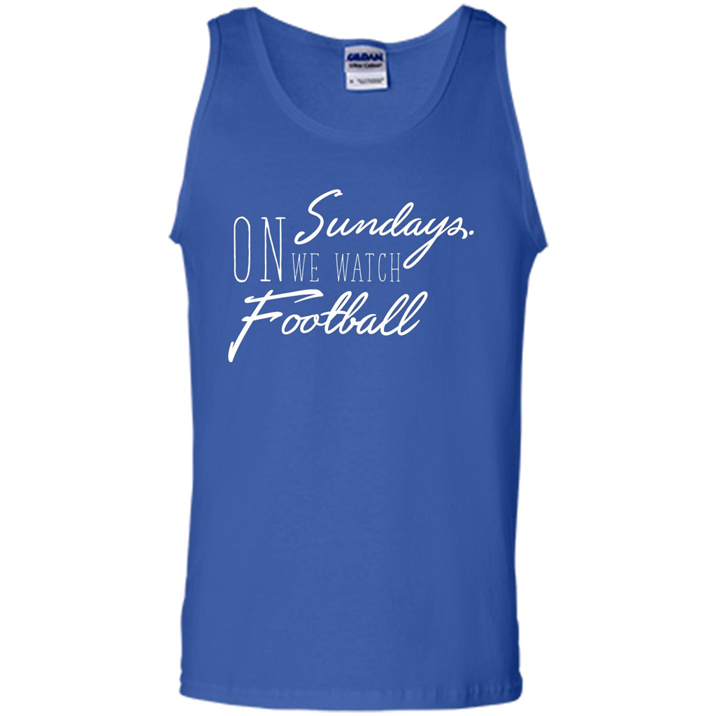 On Sundays We Watch Football T-shirt Royal