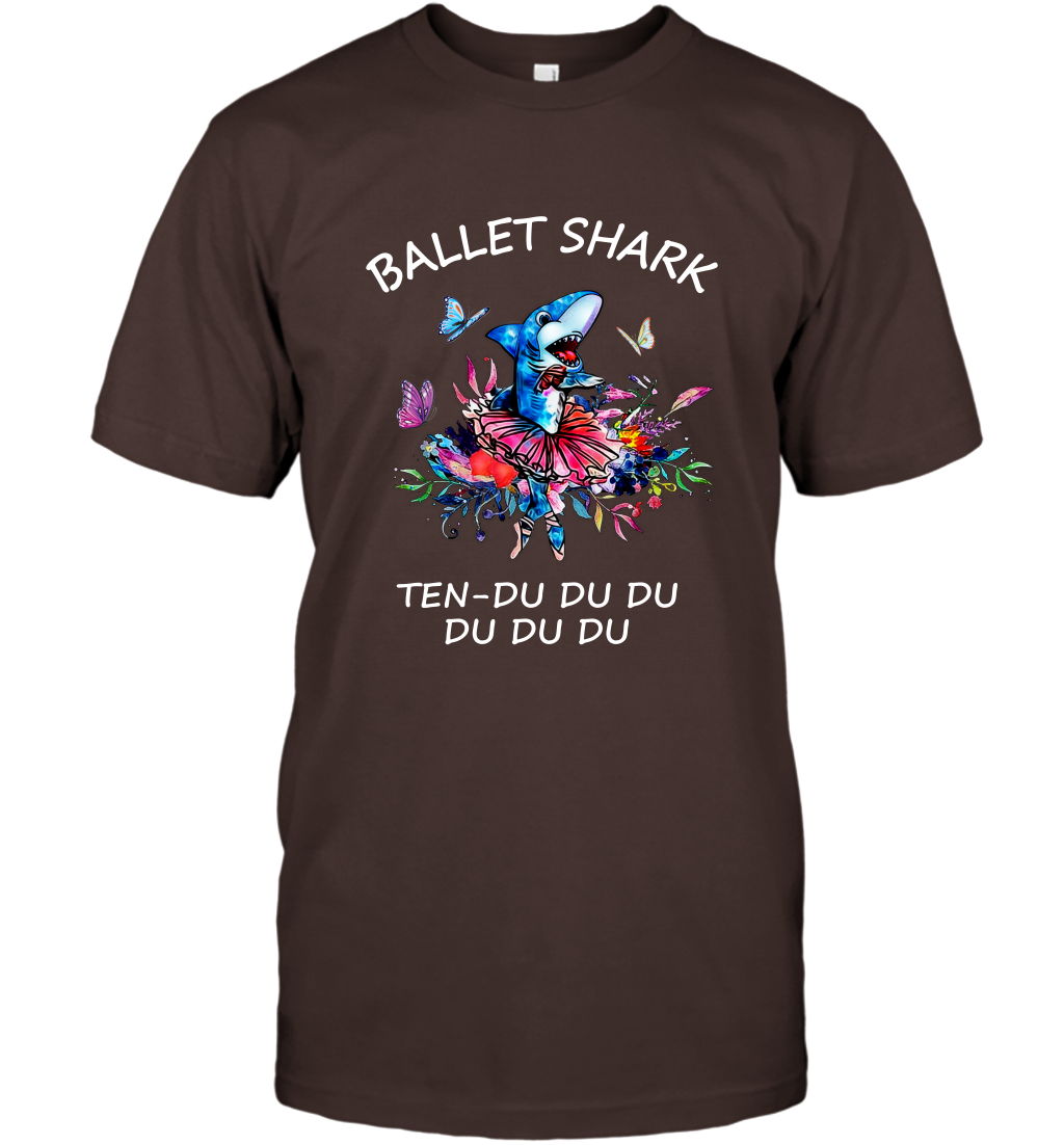 Ballet Shark Ten Duu Duu Duu Shirt T-Shirt Dark Chocolate