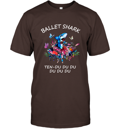 Ballet Shark Ten Duu Duu Duu Shirt T-Shirt Dark Chocolate