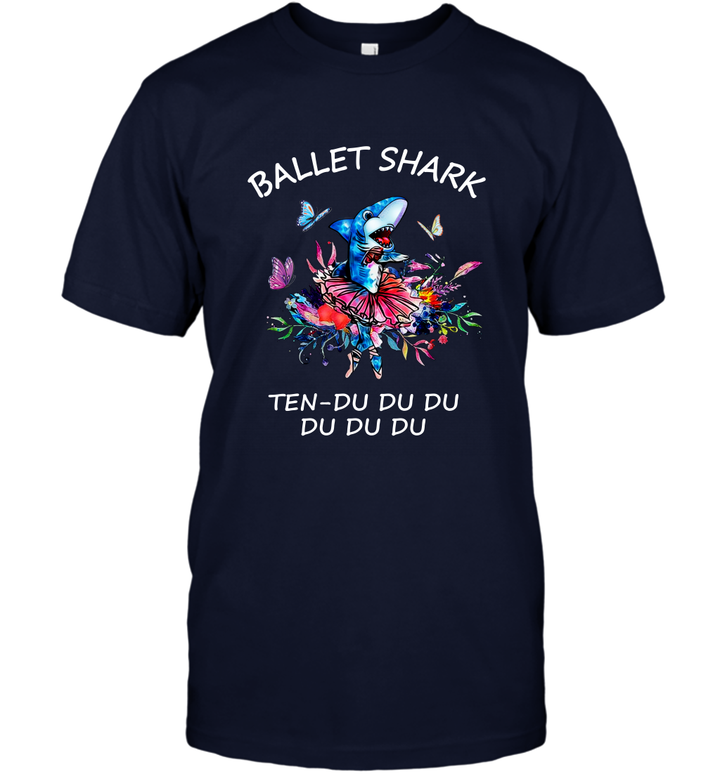 Ballet Shark Ten Duu Duu Duu Shirt T-Shirt Navy