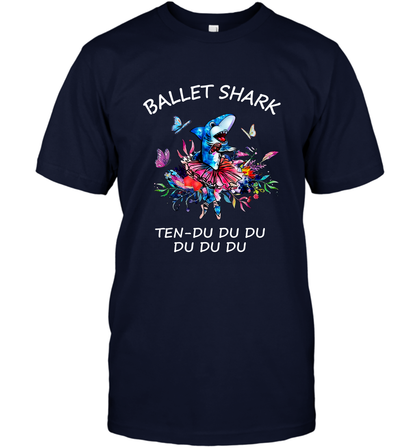 Ballet Shark Ten Duu Duu Duu Shirt T-Shirt Navy