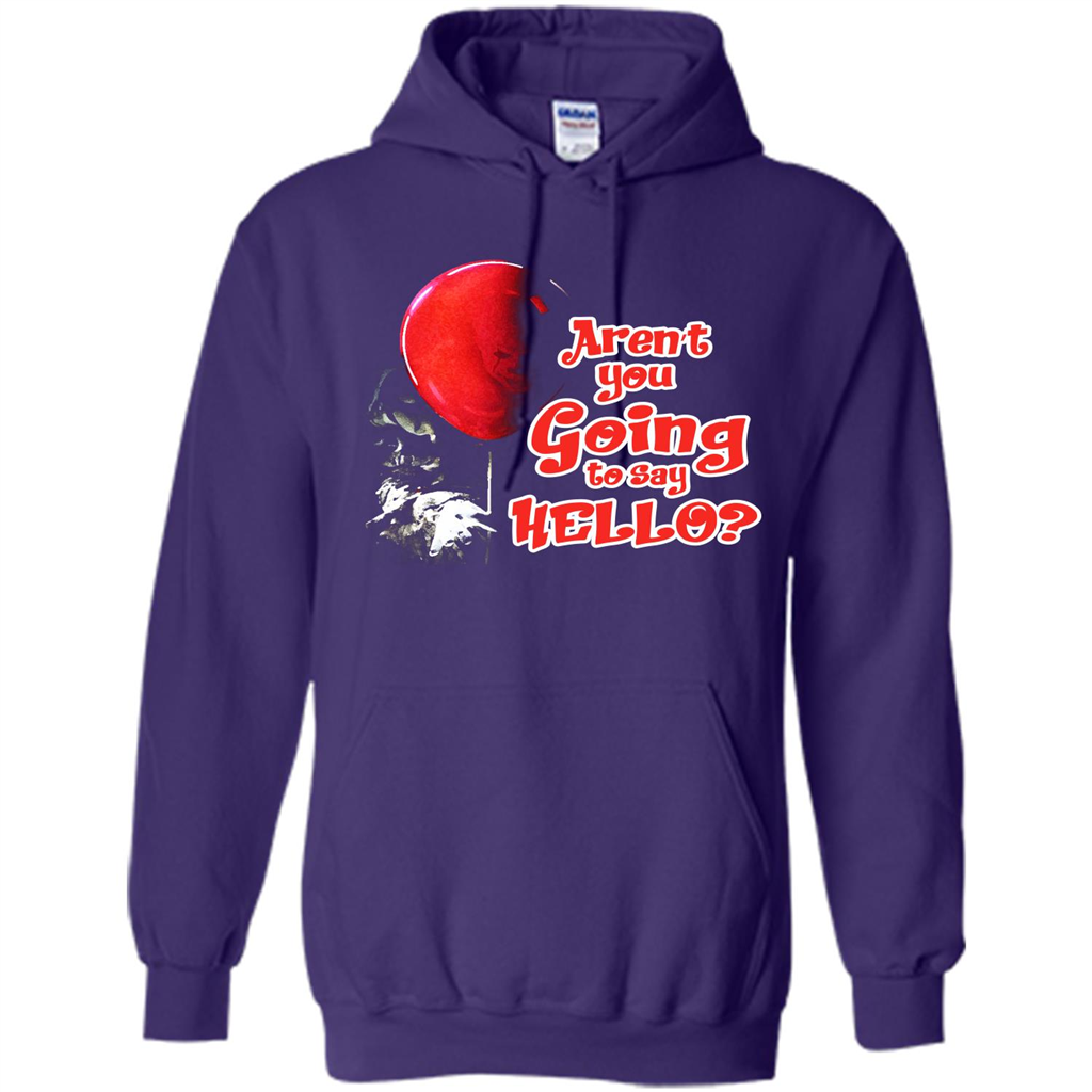 Halloween T-shirt Aren't You Going To Say Hello T-shirt Purple