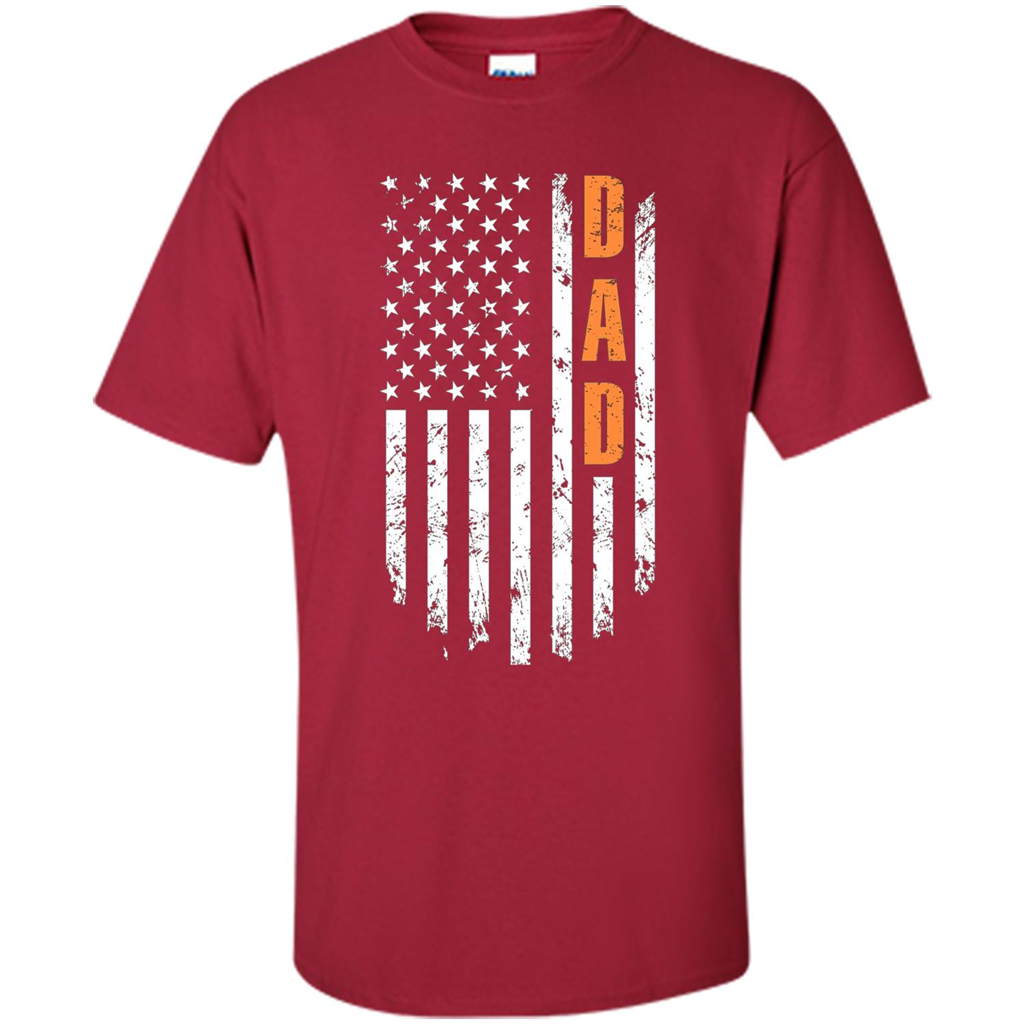 Fathers Day T-shirt American Flag Cardinal
