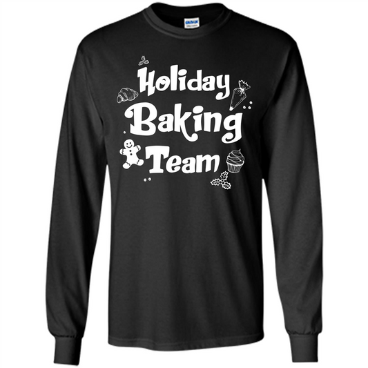 Christmas T-shirt Holiday Baking Team T-shirt Orange