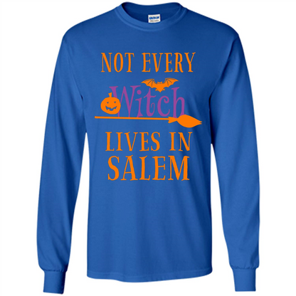 Halloween T-shirt Not Every Witch Lives In Salem T-Shirt Royal