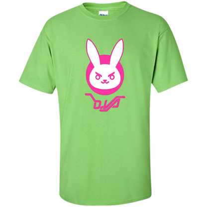 Overwatch D.VA Bunny Spray T-shirt Lime