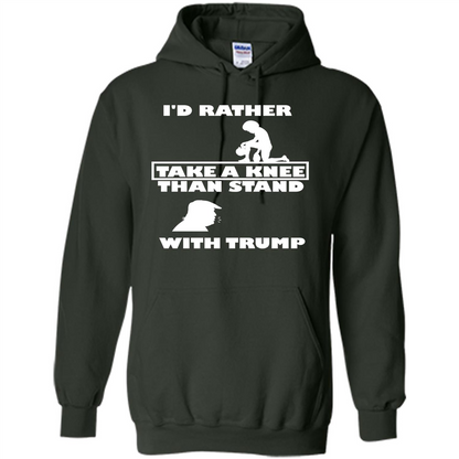 American T-shirt I'd Rather Take A Knee T-shirt Forest Green