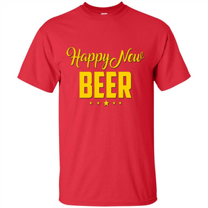 Happy New Beer T-shirt Beer Lover T-shirt