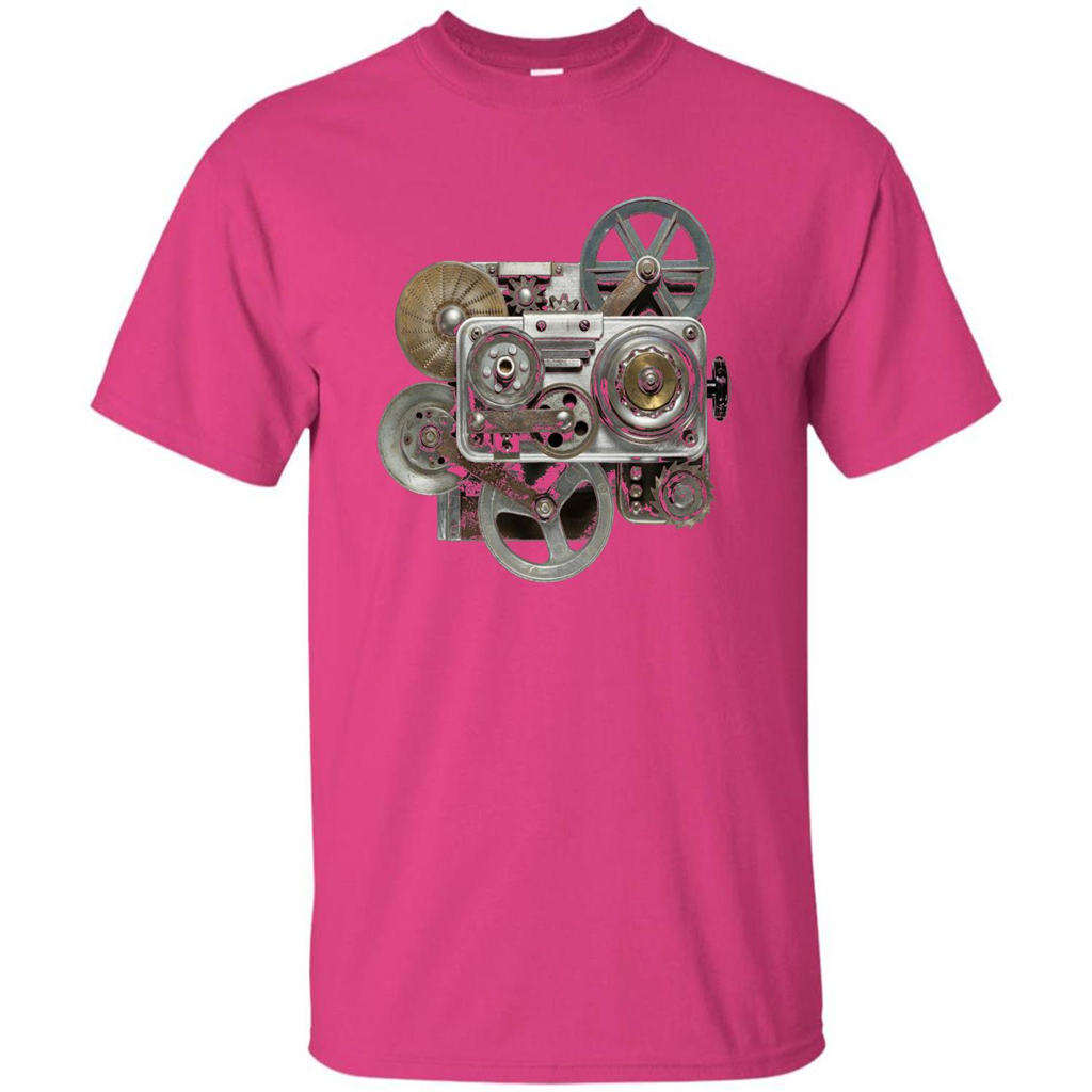 Steampunk Mechanical Gears T-Shirt Heliconia