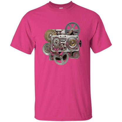 Steampunk Mechanical Gears T-Shirt Heliconia