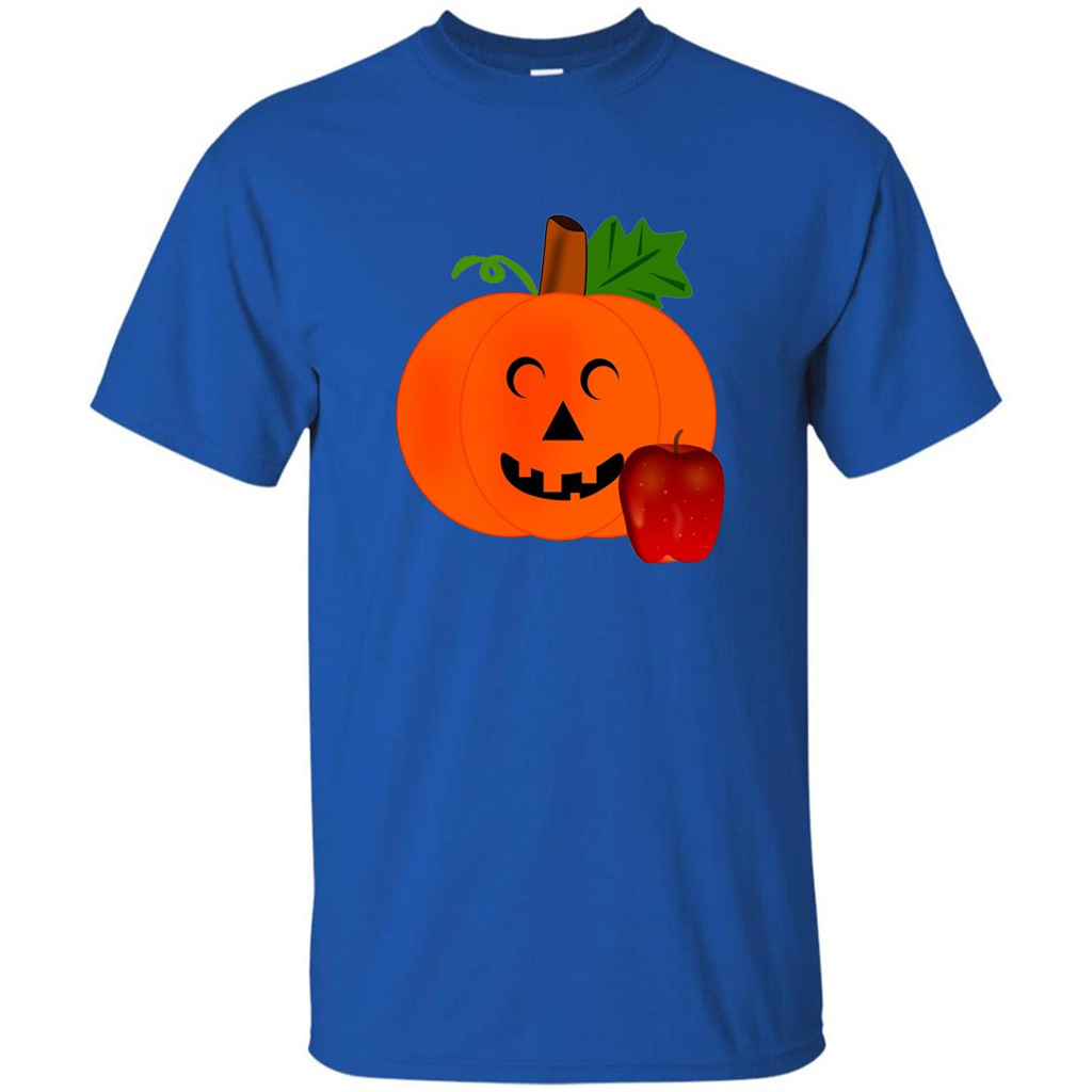 Cute Teacher Pumpkin Apple Halloween Costume T-shirt Royal