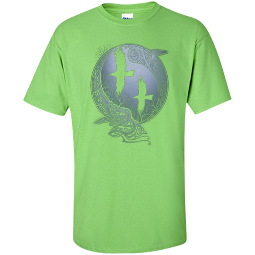 Odin's Revens T-shirt Lime