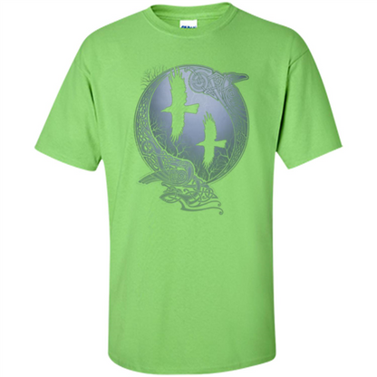 Odin's Revens T-shirt Lime