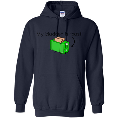 Funny Bladder Problems T-shirt Toast Navy