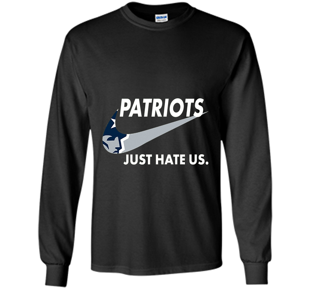 Patriots Just Hate Us T-shirt Football Royal