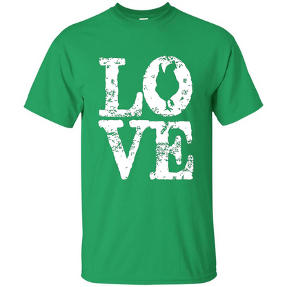 Chickens T-shirt I Love Chickens T-Shirt Irish Green