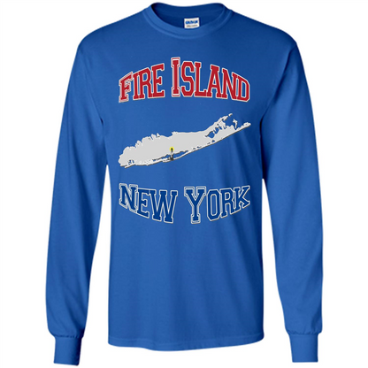 Fire Island New York T-shirt Royal