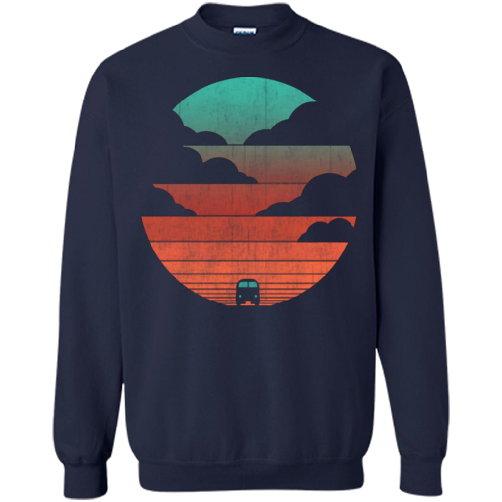 Driving Into The Sunset T-shirt Navy