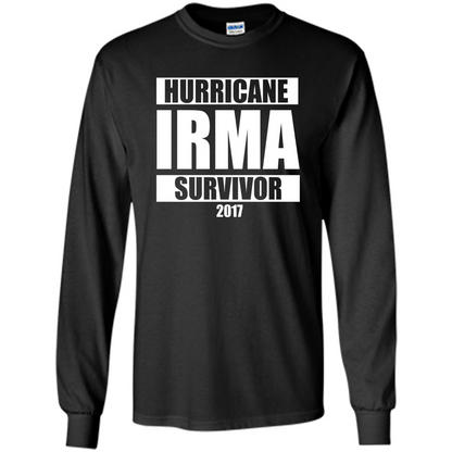Hurricane Irma Survivor T-shirt 2017 Black