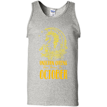 October Unicorn T-shirt Unicorn Queens Are Born In October Ash