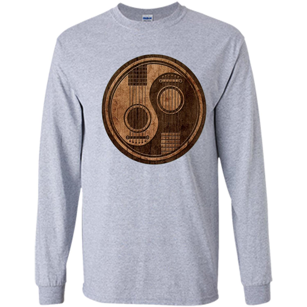 Best gift for Guitar T-shirt Guitar Ying-Yang Gift Sport Grey