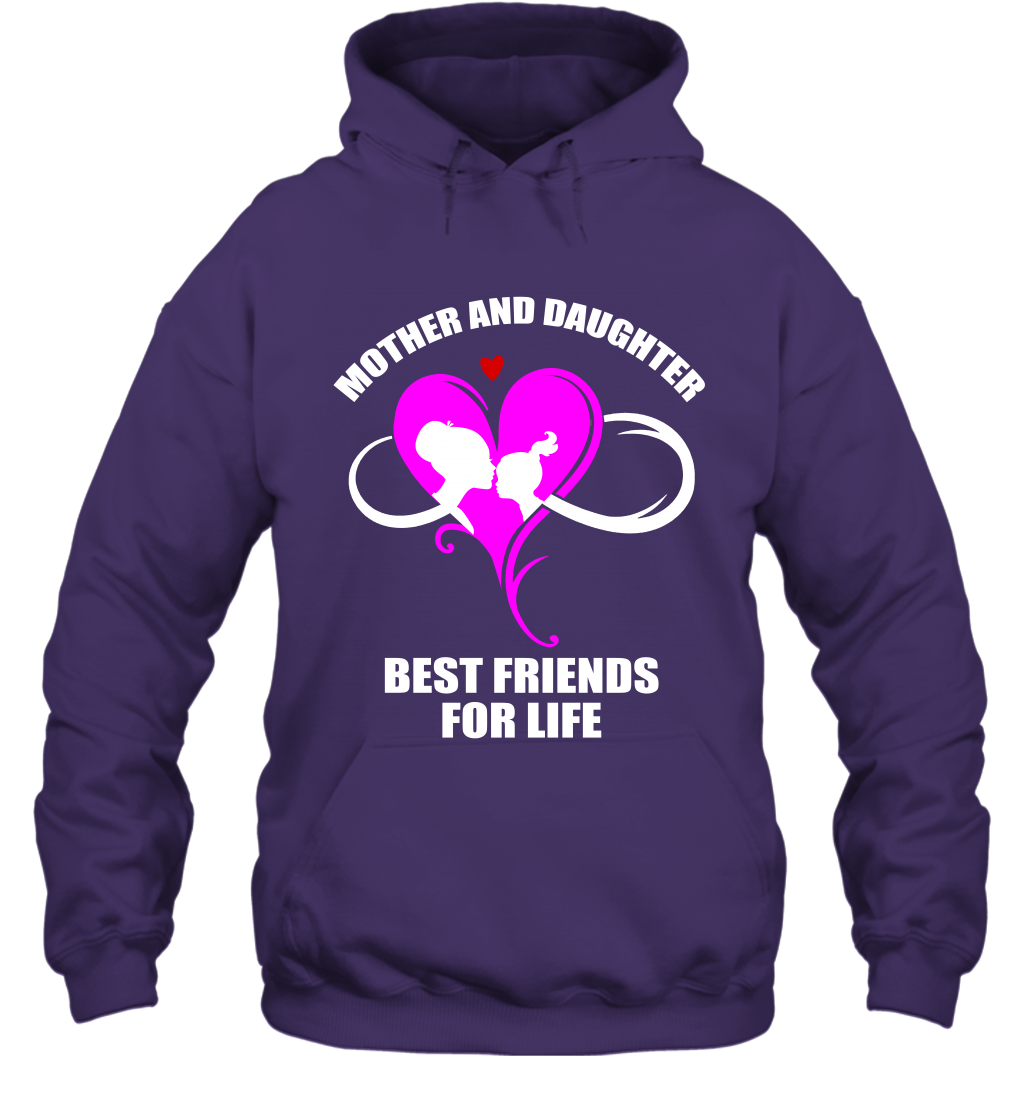 Mother And Daughter Best Friends For Life Shirt Hoodie Purple