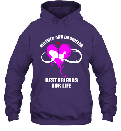 Mother And Daughter Best Friends For Life Shirt Hoodie Purple