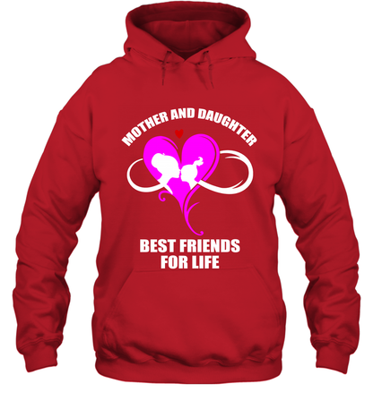 Mother And Daughter Best Friends For Life Shirt Hoodie Red