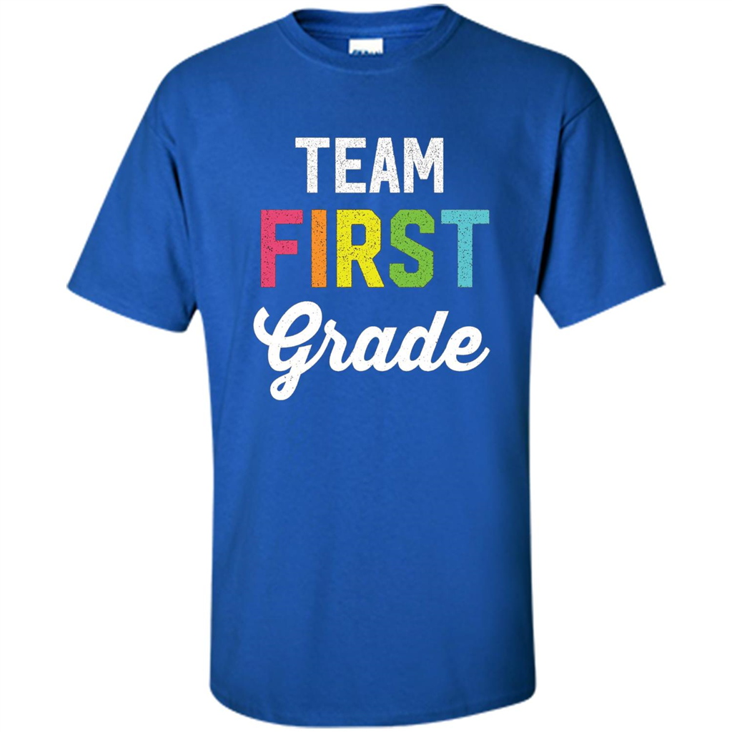 Team 1st First Grade Teacher T-shirt Royal