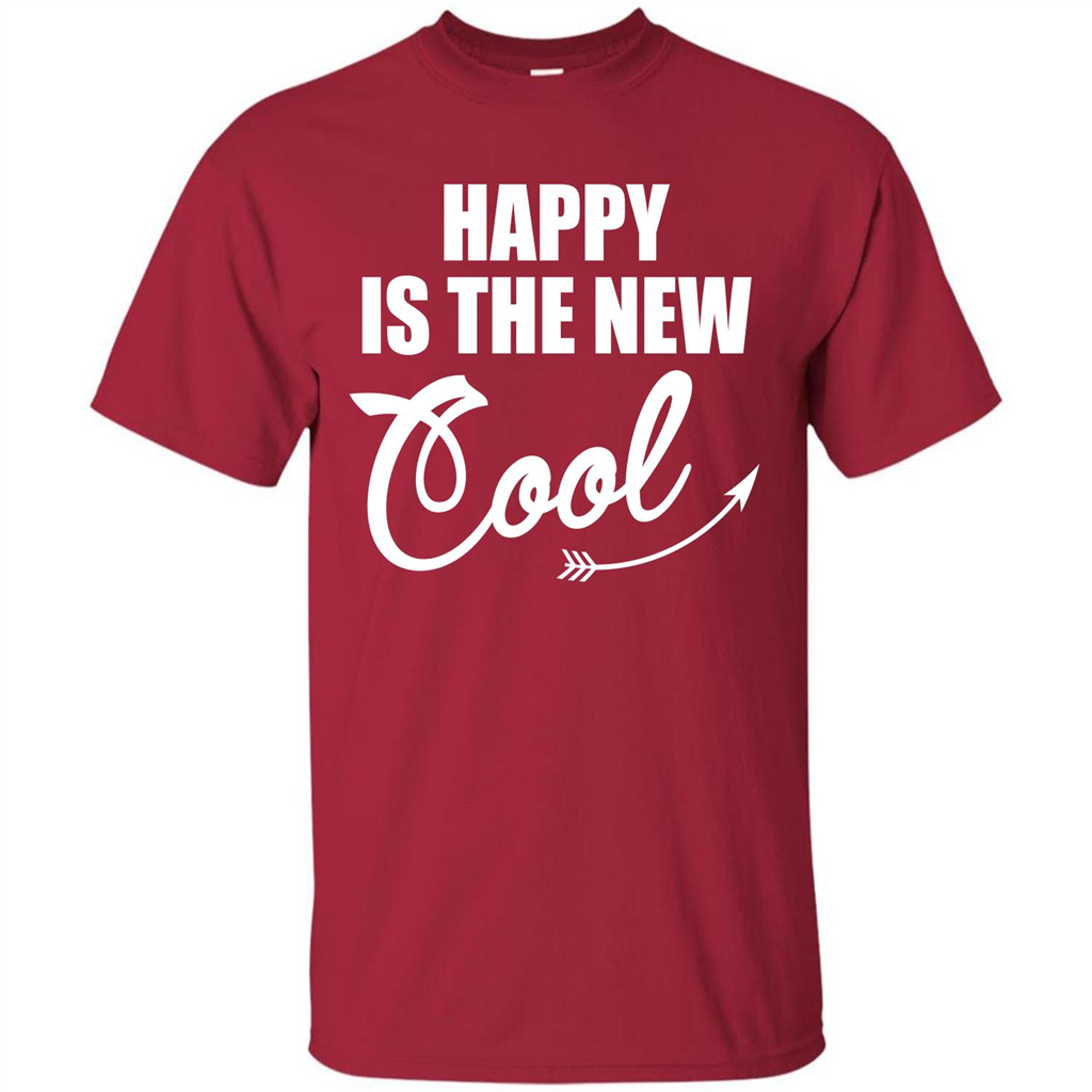 Happy Is The New Cool T-shirt Cardinal