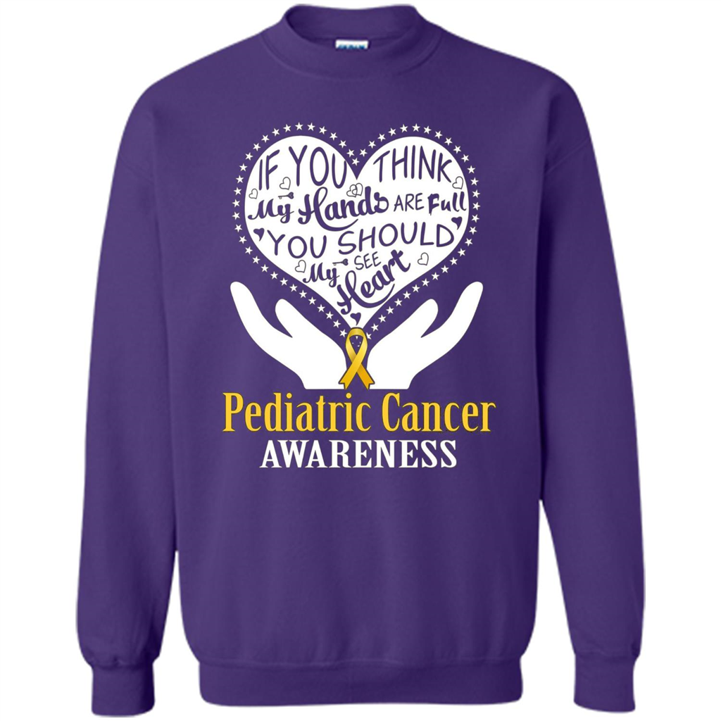 Pediatric Cancer T-shirt Raise Awareness Orange