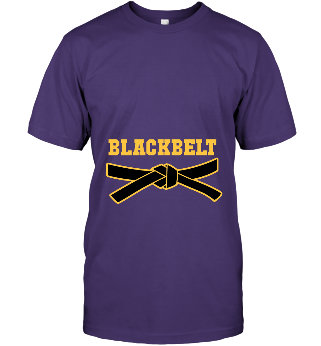 Black Belt Shirt T-Shirt T-Shirt Purple