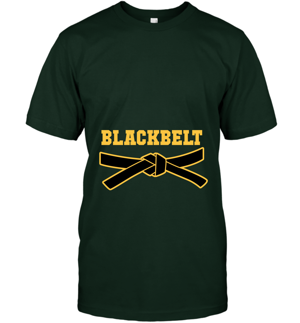 Black Belt Shirt T-Shirt T-Shirt Forest Green
