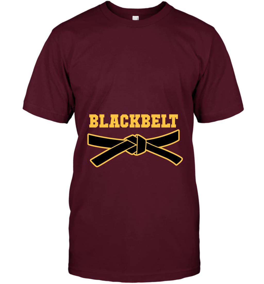 Black Belt Shirt T-Shirt T-Shirt Maroon