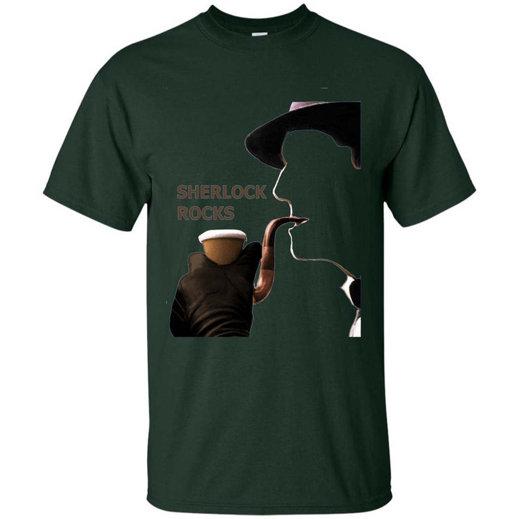 Sherlock Rocks T-shirt Forest Green
