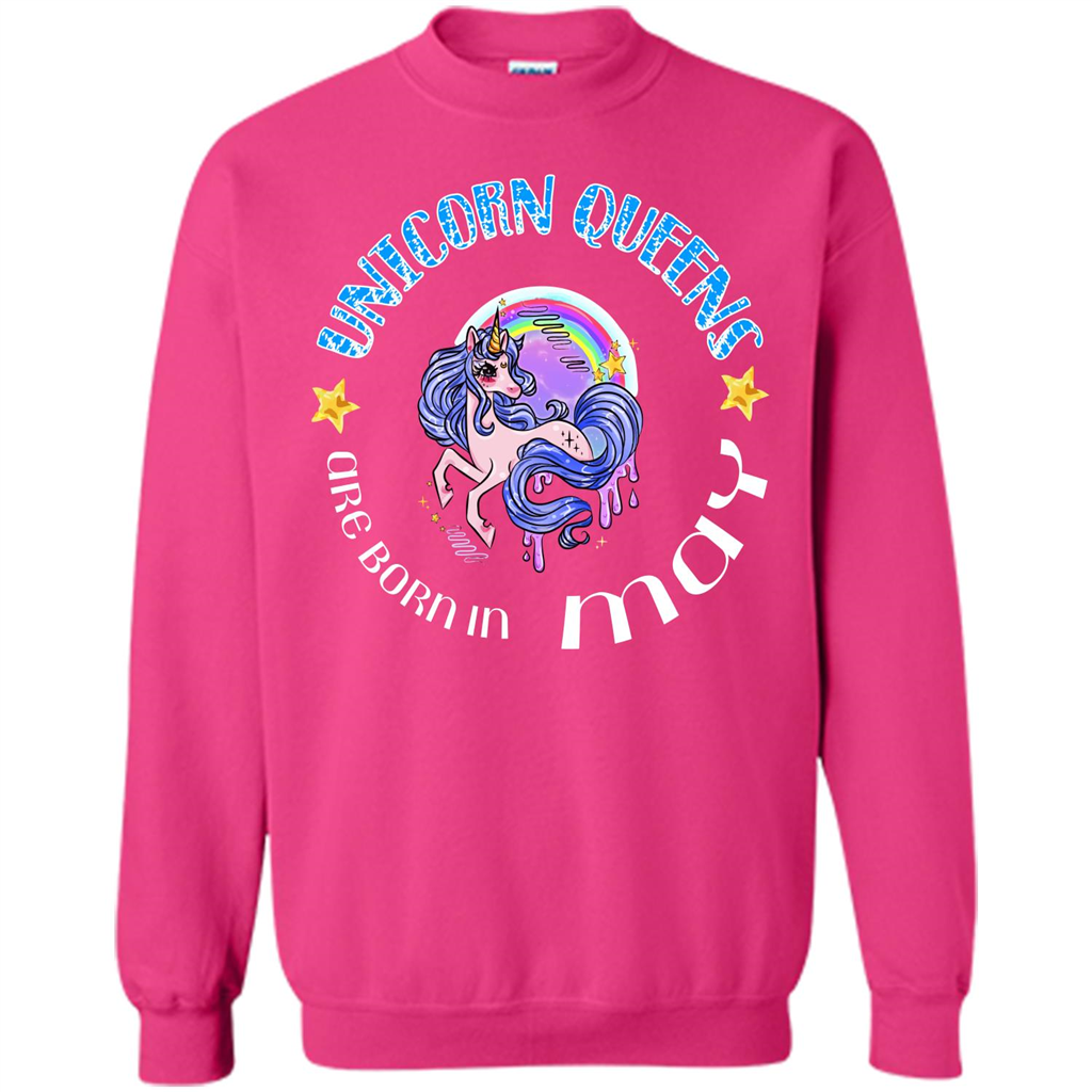 May Unicorn T-shirt Unicorn Queens Are Born May Heliconia