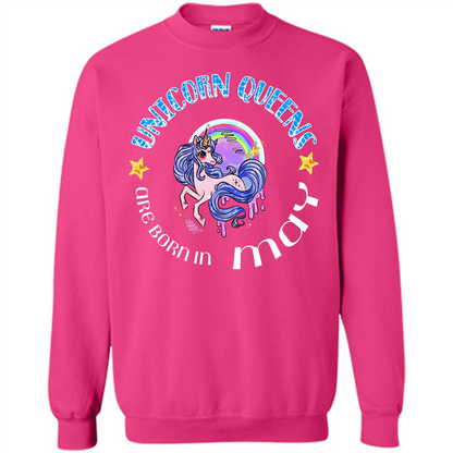 May Unicorn T-shirt Unicorn Queens Are Born May Heliconia