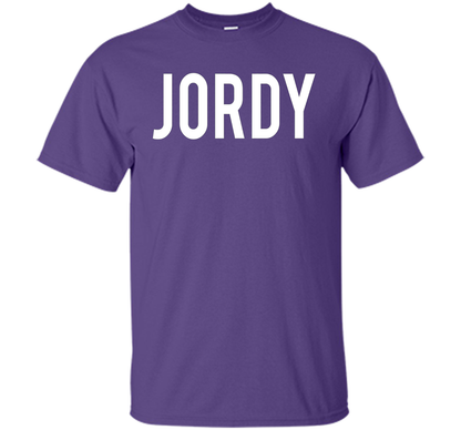 Jordy T Shirt - Cool new funny name fan cheap gift tee shirt Purple