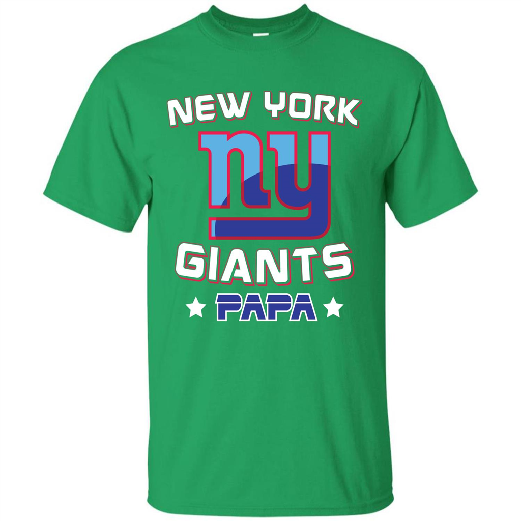 Football T-shirt New York Ny Giants Papa Irish Green