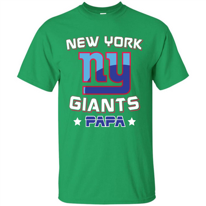 Football T-shirt New York Ny Giants Papa Irish Green