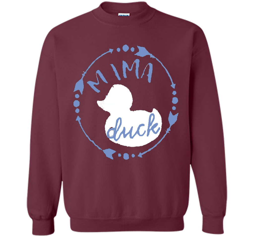 Women's Mama Duck TShirt, Mama Duck Plaid Shirt, Matching Fa shirt Maroon