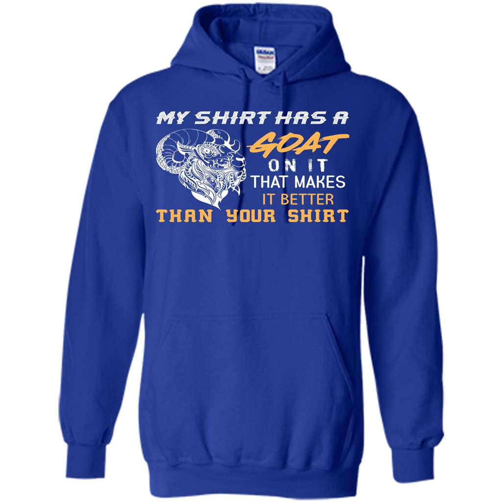 Funny Goat Lover T-shirt My Shirt Has A Goat On It T-shirt Royal