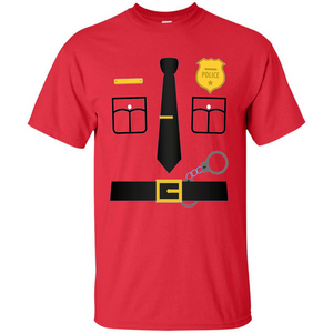 Policeman Costume T-Shirt Halloween Outfit T-shirt
